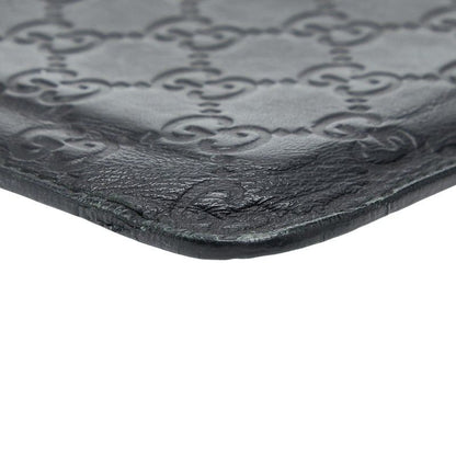 Guccissima Mobile Case Mustard Ipad Case 256575 Black Leather Women's Gucci