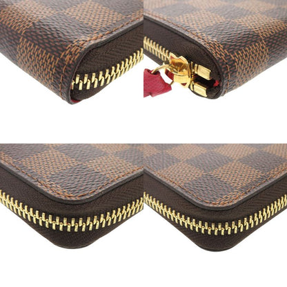 Louis Vuitton Damier Portefeuille Clemence N60534 Damier Canvas Brown Long