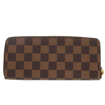 Louis Vuitton Damier Portefeuille Clemence N60534 Damier Canvas Brown Long