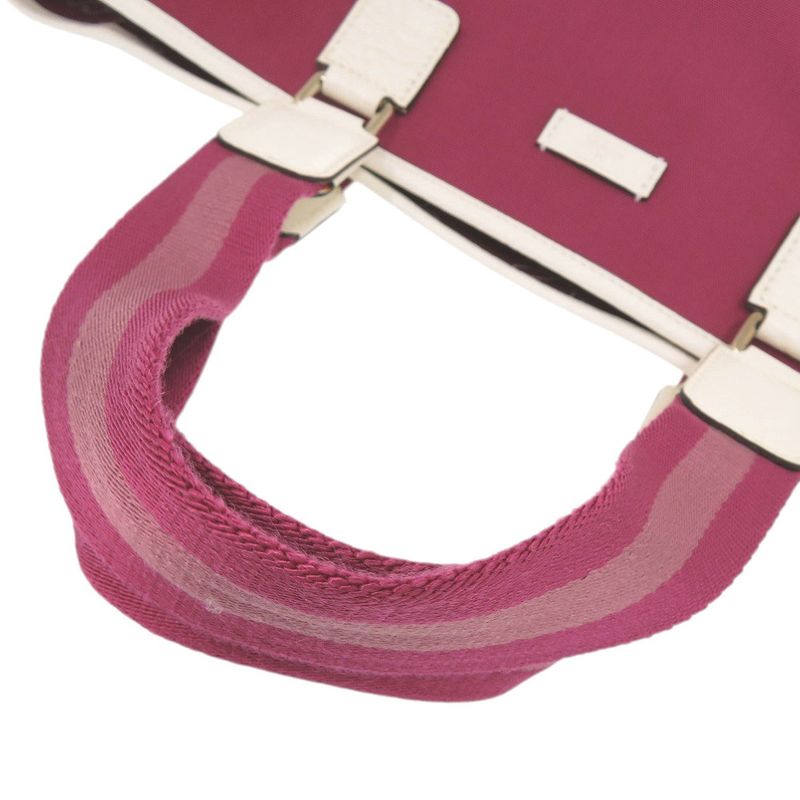 Gucci 264216 Canvas Wine Red Tote Bag 0689 Gucci
