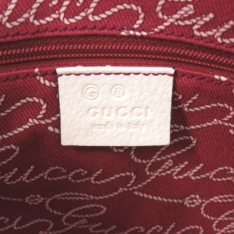 Gucci 264216 Canvas Wine Red Tote Bag 0689 Gucci
