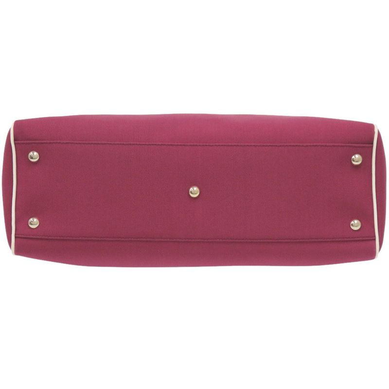 Gucci 264216 Canvas Wine Red Tote Bag 0689 Gucci