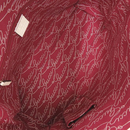 Gucci 264216 Canvas Wine Red Tote Bag 0689 Gucci