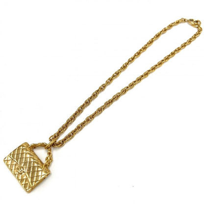 Chanel Necklace Women's Coco Mark Matelasse Motif Accessories- Bag Pendant