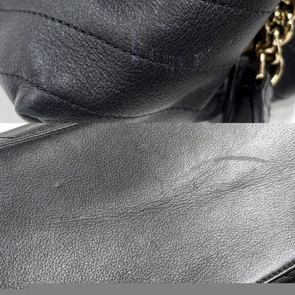 Chanel 2WAY Women's Chevron V Stitch Chain Shoulder Bag Handbag Coco Mark