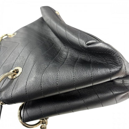 Chanel 2WAY Women's Chevron V Stitch Chain Shoulder Bag Handbag Coco Mark