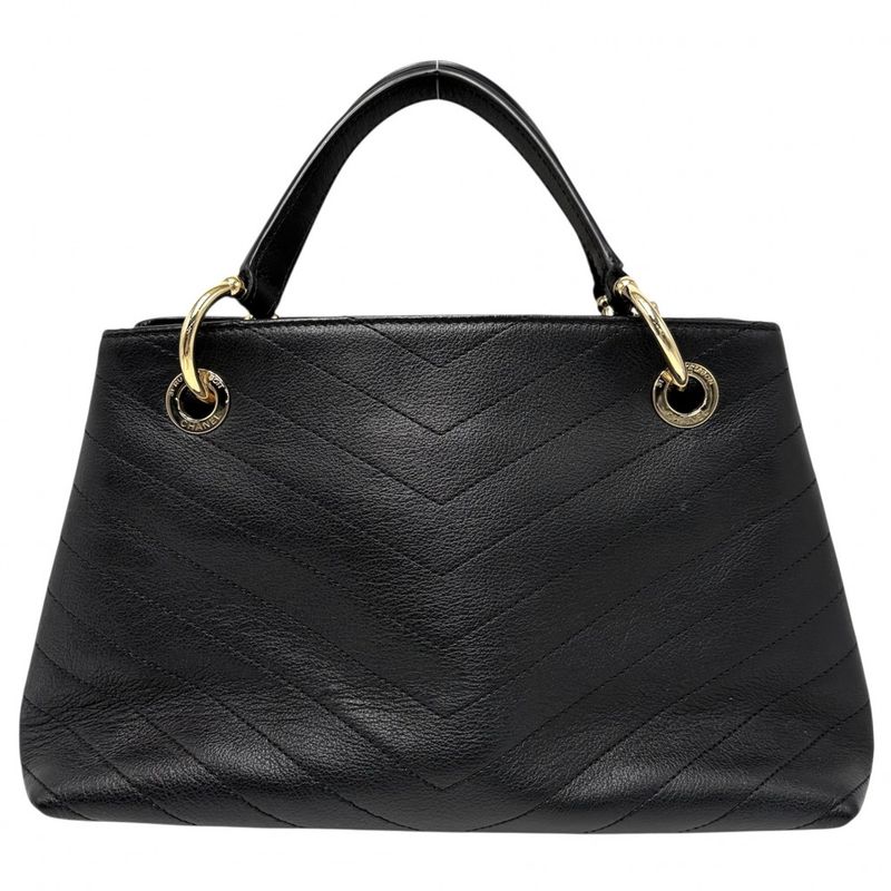 Chanel 2WAY Women's Chevron V Stitch Chain Shoulder Bag Handbag Coco Mark