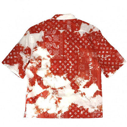 Louis Vuitton Short Sleeve Shirt Men's Monogram Bandana Paisley Tops Apparel