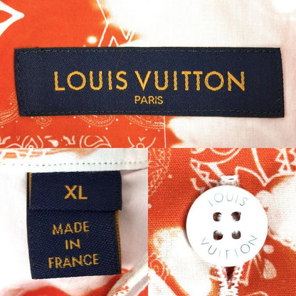 Louis Vuitton Short Sleeve Shirt Men's Monogram Bandana Paisley Tops Apparel