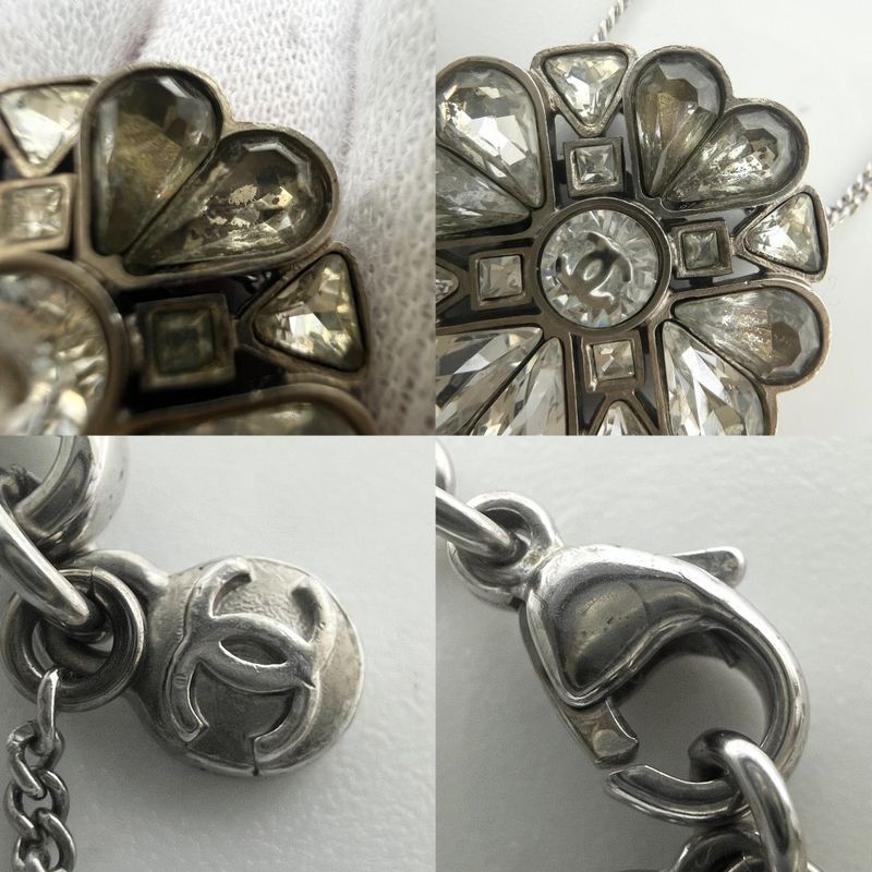 Chanel Necklace Women's Chain Coco Mark Accessories - Clover - Chanel Rhinestone