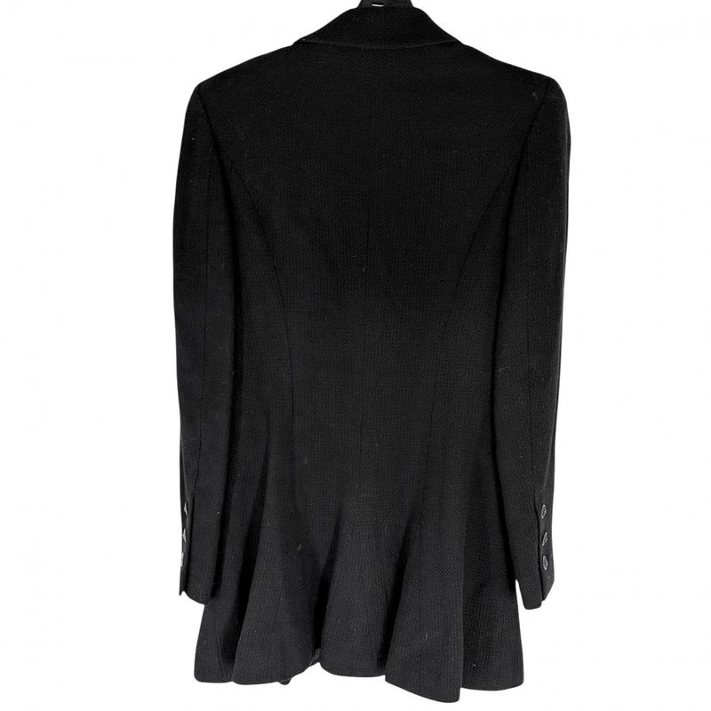 Chanel Setup Women's Pants Jacket Clothing Apparel Chanel 36 Black Wool Rayon