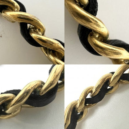 Chanel Earring Ladies Coco Mark Swing Accessories Chain Chanel GP Leather 93C
