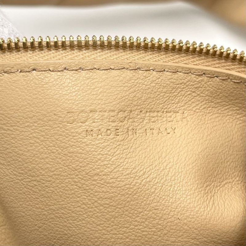 Bottega Veneta Handbag Women's Double Knot Bottega Veneta Leather Brown Gold