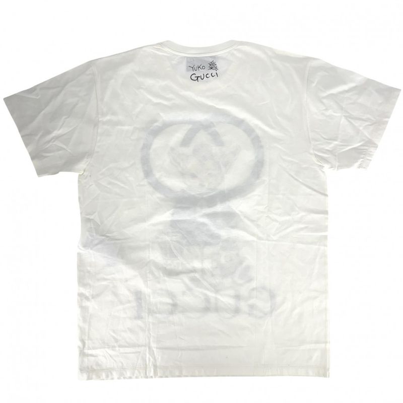 Gucci Short Sleeve T-shirt Men's Yuko Higuchi Logo Print Crew Neck T-shirt Tops