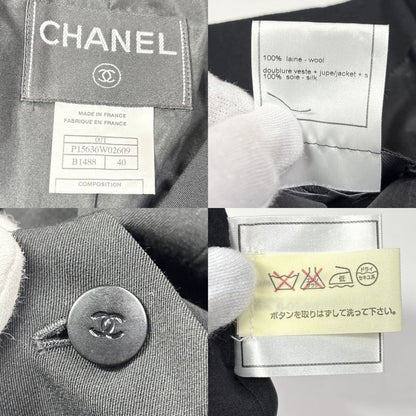 Chanel Jacket Women's Coco Mark Coco Button Outerwear Short Length Apparel