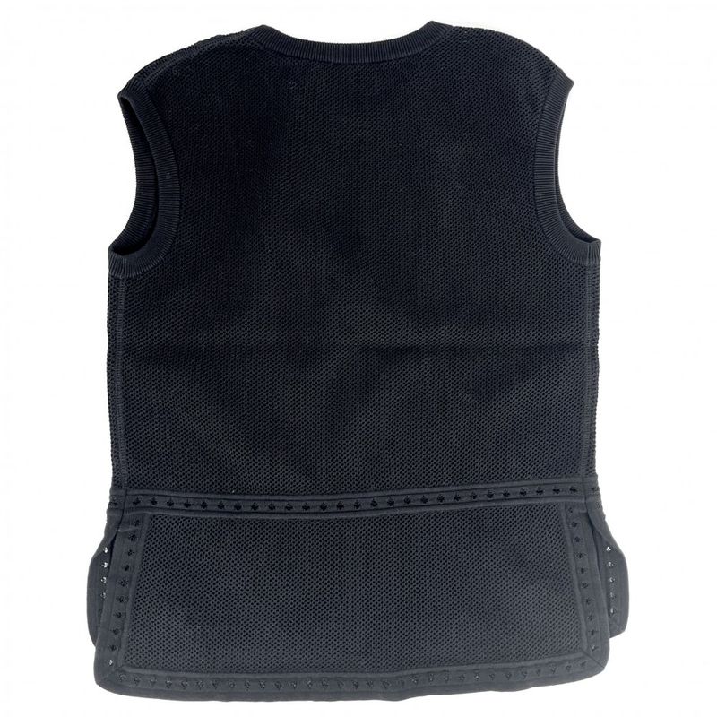 Chanel Setup Women's Apparel Clothes Tank Top Mini Skirt Mesh Chanel 40 Black