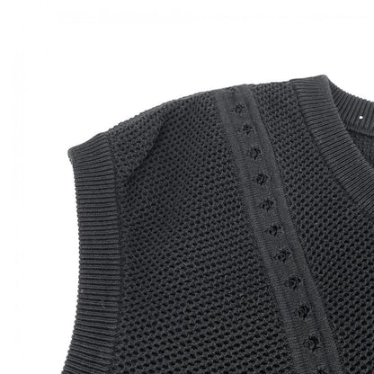 Chanel Setup Women's Apparel Clothes Tank Top Mini Skirt Mesh Chanel 40 Black