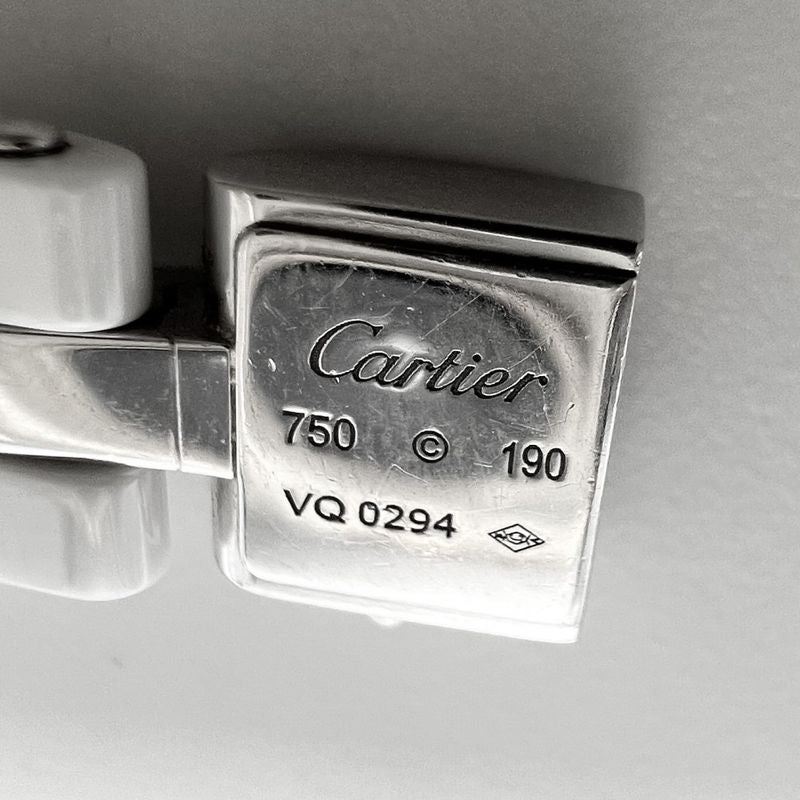 Cartier Bangle Unisex Maillon Panthère Jewelry Accessories - Au750 18K WG Men's