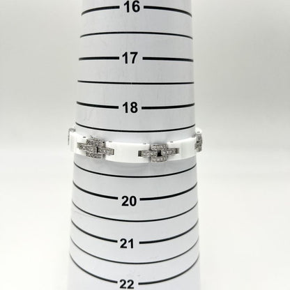 Cartier Bangle Unisex Maillon Panthère Jewelry Accessories - Au750 18K WG Men's