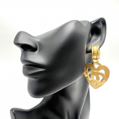 Chanel Earring Ladies Vintage Accessories - Coco Mark Coco Heart Chanel GP 95P