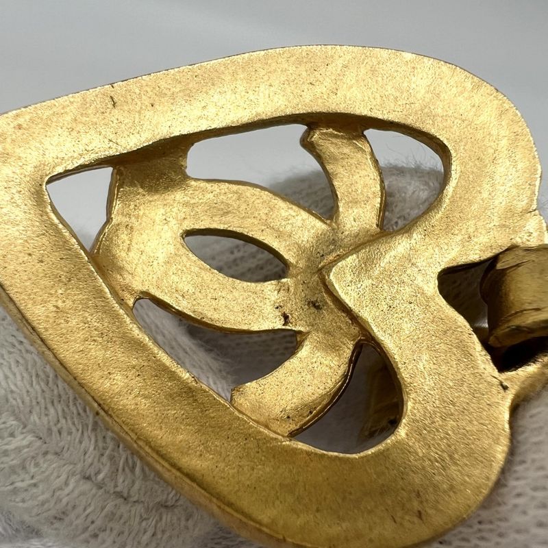 Chanel Earring Ladies Vintage Accessories - Coco Mark Coco Heart Chanel GP 95P
