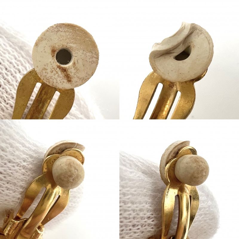Chanel Earring Ladies Coco Mark Accessories Swing Vintage Chanel GP 95A Gold