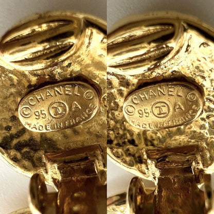 Chanel Earring Ladies Coco Mark Accessories Swing Vintage Chanel GP 95A Gold