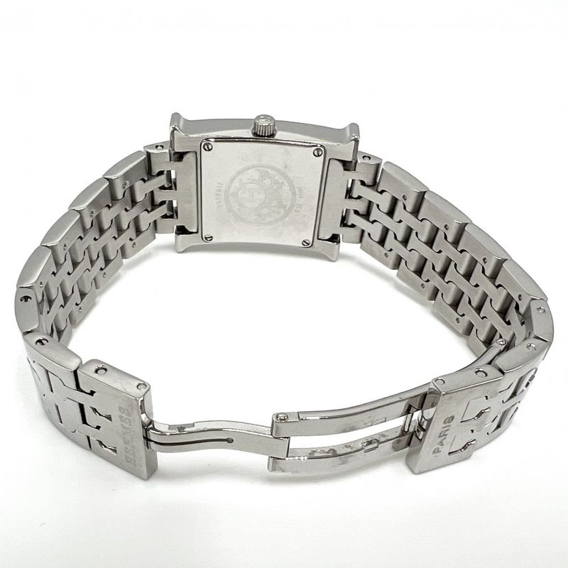 Hermes Watch Ladies H Watch QZ Guilloche Dial H Watch Battery Operated SS