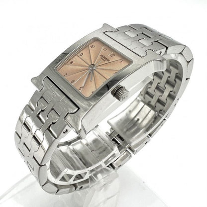 Hermes Watch Ladies H Watch QZ Guilloche Dial H Watch Battery Operated SS