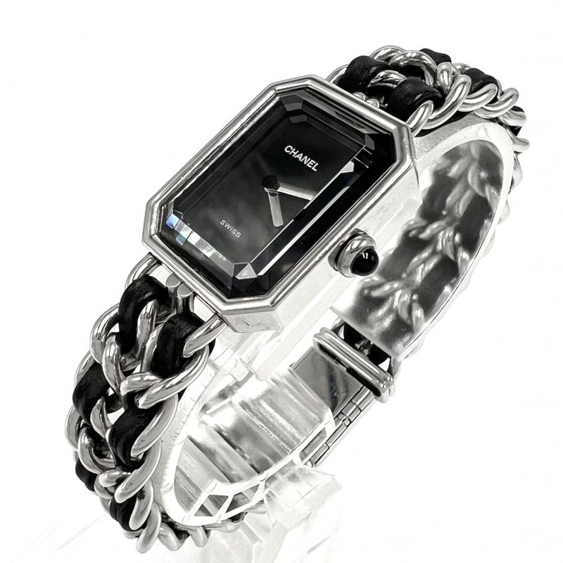 Chanel Watch Ladies Premiere L Watch Battery Operated Black Dial SS QZ Chanel
