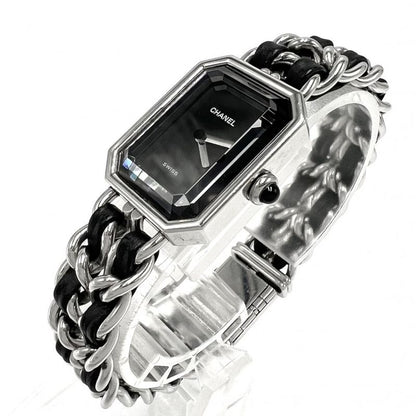 Chanel Watch Ladies Premiere L Watch Battery Operated Black Dial SS QZ Chanel