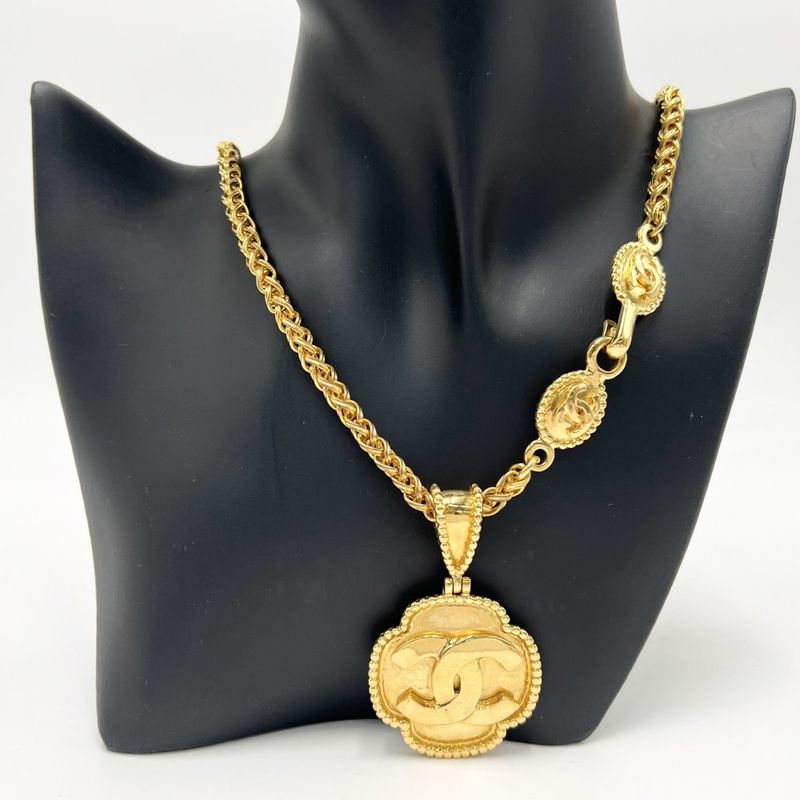 Chanel Necklace Women's Coco Mark Chain Vintage Accessories - Chanel GP 96A