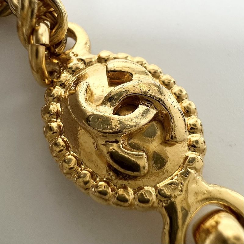 Chanel Necklace Women's Coco Mark Chain Vintage Accessories - Chanel GP 96A