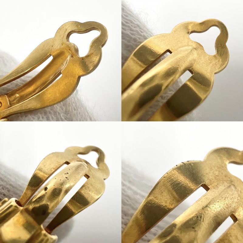 Chanel Earring Ladies Round Accessories - Vintage Coco Mark Chanel GP Fake