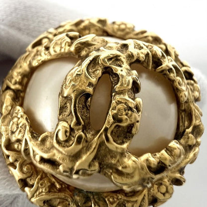 Chanel Earring Ladies Round Accessories - Vintage Coco Mark Chanel GP Fake