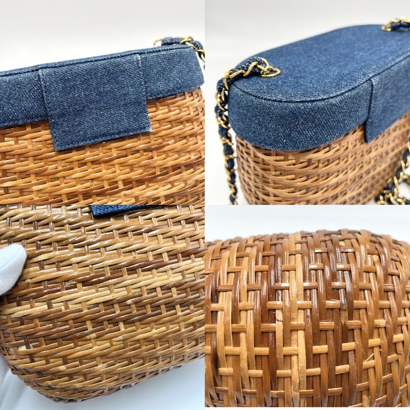 Chanel Shoulder Bag Ladies Basket Bag Chain Shoulder Crossbody Coco Mark
