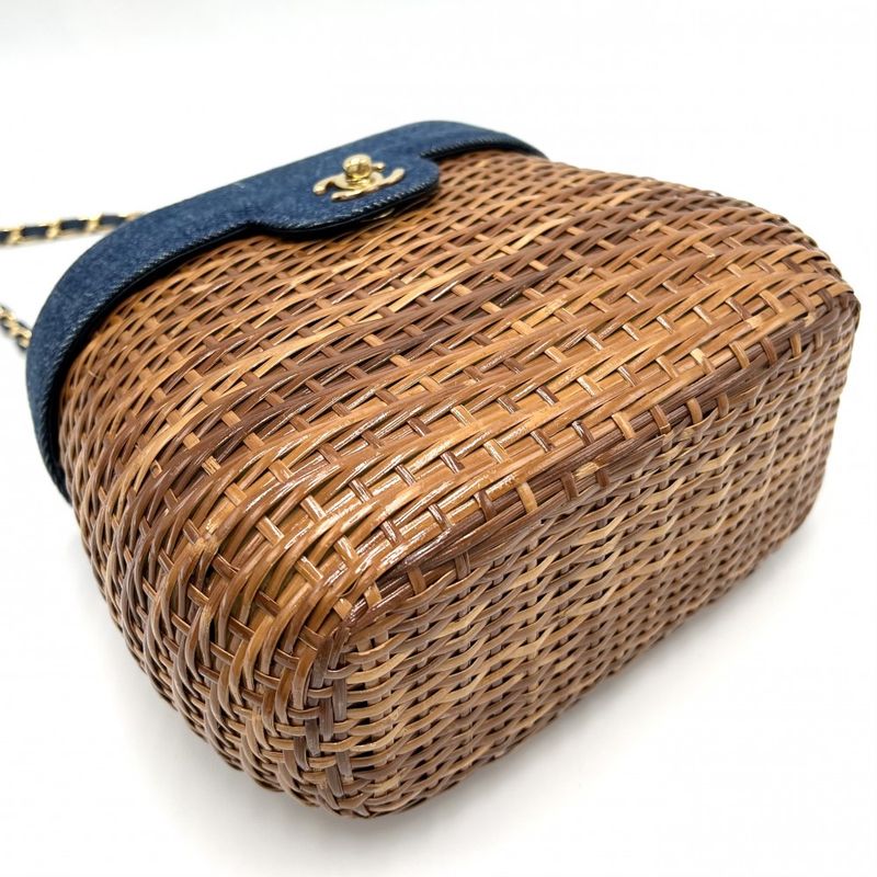 Chanel Shoulder Bag Ladies Basket Bag Chain Shoulder Crossbody Coco Mark