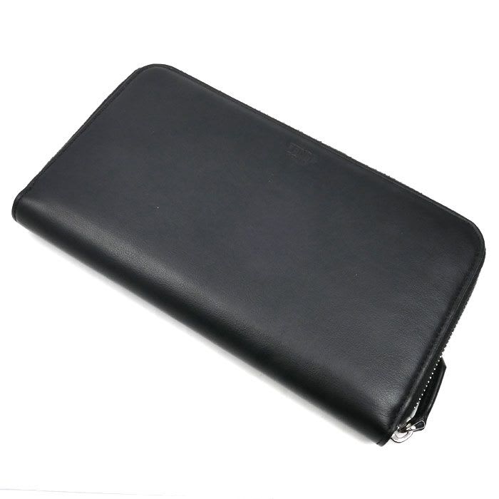 Fendi FF Logo Zip Around Wallet Long Round Zipper Black 7 M0276 A8 VC