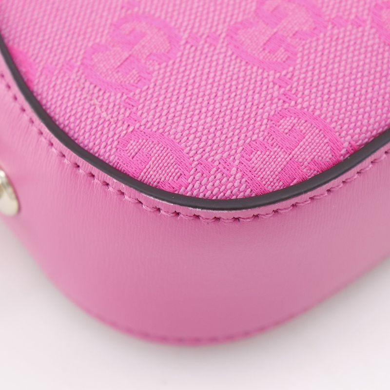 Gucci Moonside Mini Shoulder 786035 GG Canvas Pink Women's Shoulder Bag