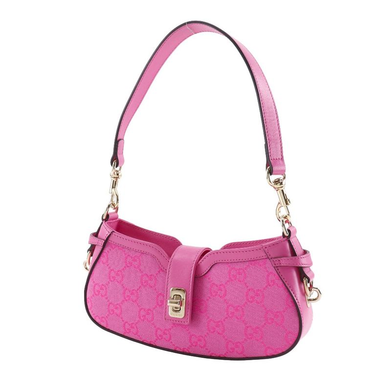 Gucci Moonside Mini Shoulder 786035 GG Canvas Pink Women's Shoulder Bag