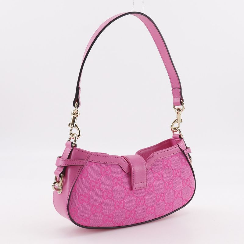 Gucci Moonside Mini Shoulder 786035 GG Canvas Pink Women's Shoulder Bag