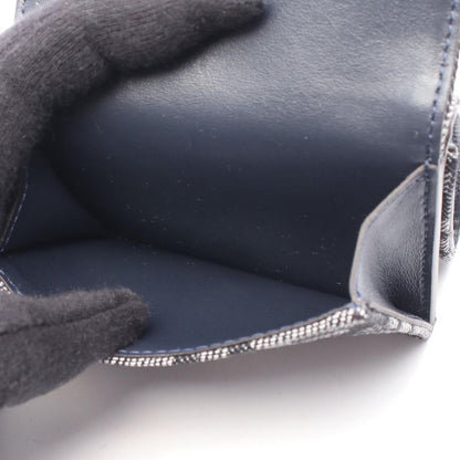 Fendi Trifold Wallet Baguette Micro FF Jacquard 8m0395aut4f1uj5 Black Midnight