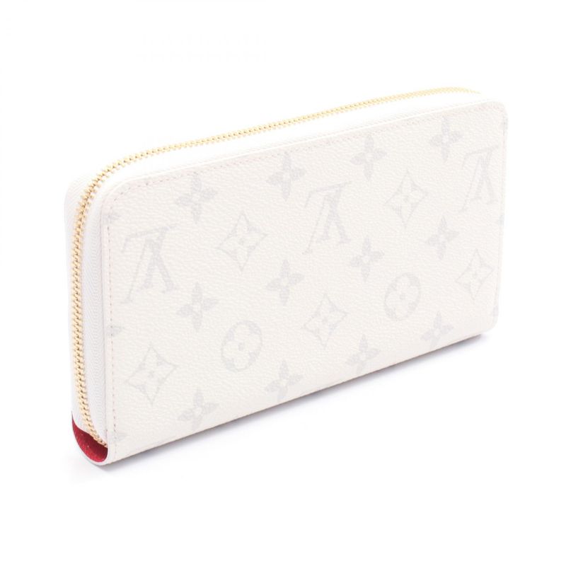 Louis Vuitton Round Long Wallet LV × TM Zippy Wallet M14240 White PVC Coated