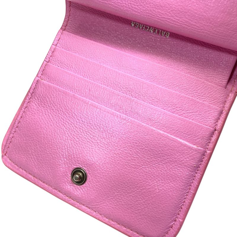 Balenciaga Cash Mini Wallet Bifold Wallet Folding Wallet Compact Wallet Logo