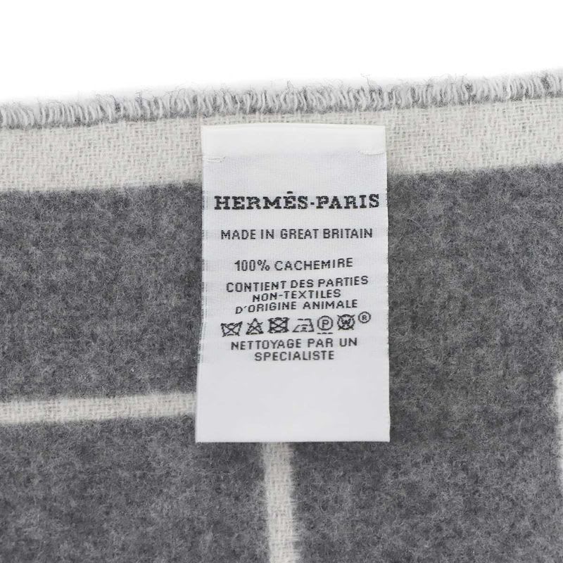 Hermes Retre Au Carre Muffler Cashmere 100% Leather Yvoire Griff Scarf