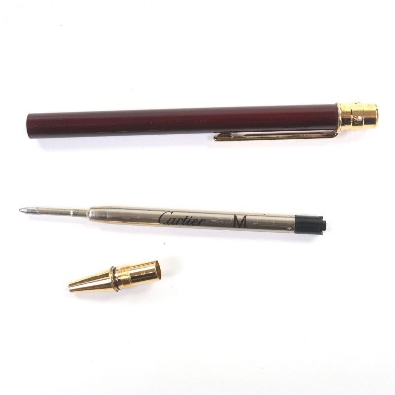 Product Cartier Santos De Cartier Twist Ballpoint Pen Bordeaux Made In