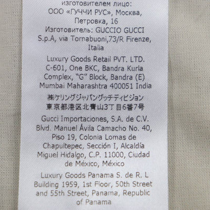 Gucci 22AW 690519 Linen Wool Check Pattern Half Pants Shorts Gray 46 Made In