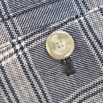 Gucci 22AW 690519 Linen Wool Check Pattern Half Pants Shorts Gray 46 Made In