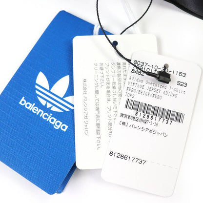 balenciaga×adidas Balenciaga×adidas 23SS 739101 100% Cotton Striped Logo Print
