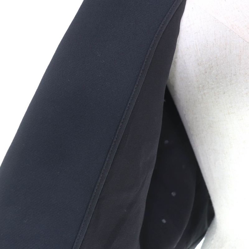 Christian Dior 241v20x1162 Wool Silk Blend Eyelet Design Front Open Collarless